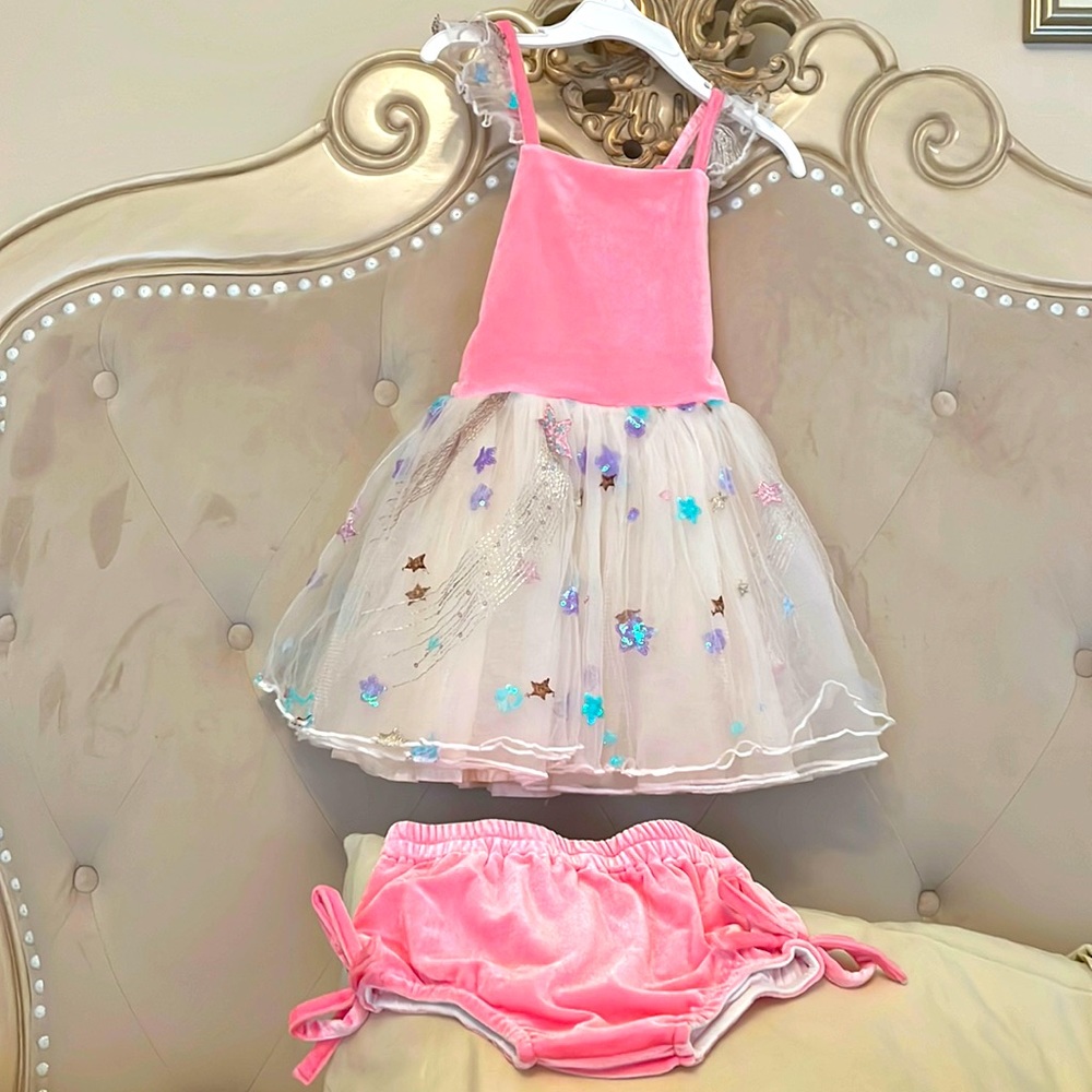Love & Grow pink birthday dress 4T